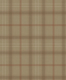 9400106 Check Brown Tartan Wallpaper by Coordonné