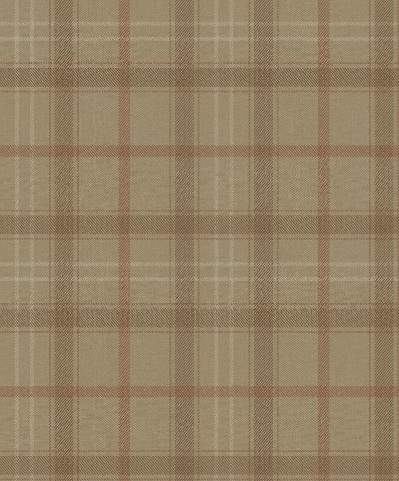 9400106 Check Brown Tartan Wallpaper by Coordonné