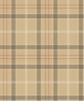 Check Camel Tartan Wallpaper by Coordonné