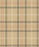 Check Camel Tartan Wallpaper by Coordonné