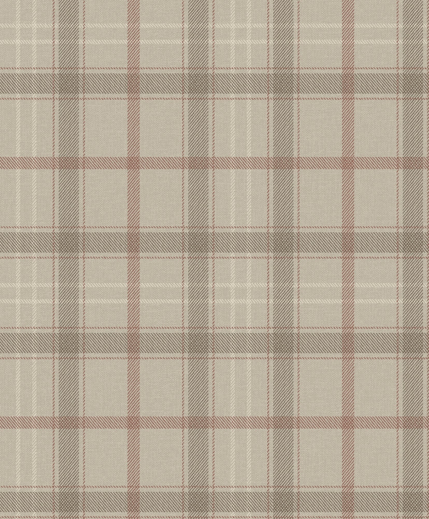 9400108 Check Stone Tartan Wallpaper by Coordonné