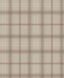 9400108 Check Stone Tartan Wallpaper by Coordonné