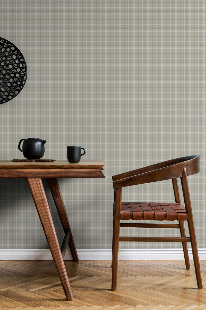 9400110 Check Grey Tartan Wallpaper by Coordonné