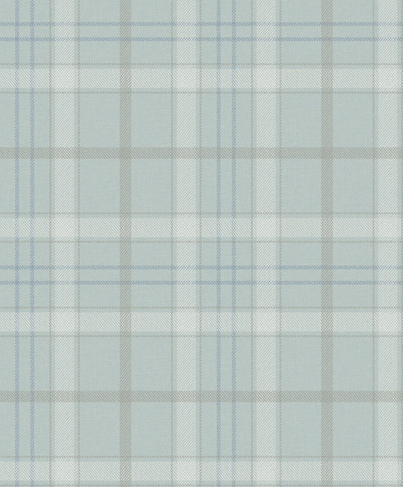 9400111 Check Sky Tartan Wallpaper by Coordonné