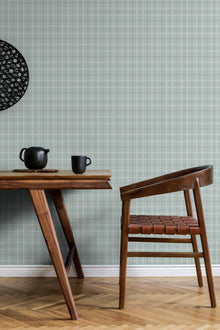 9400111 Check Sky Tartan Wallpaper by Coordonné