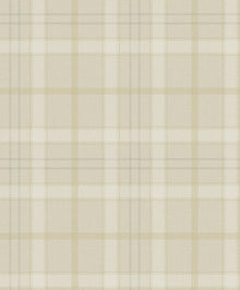 9400112 Check Ivory Tartan Wallpaper by Coordonné