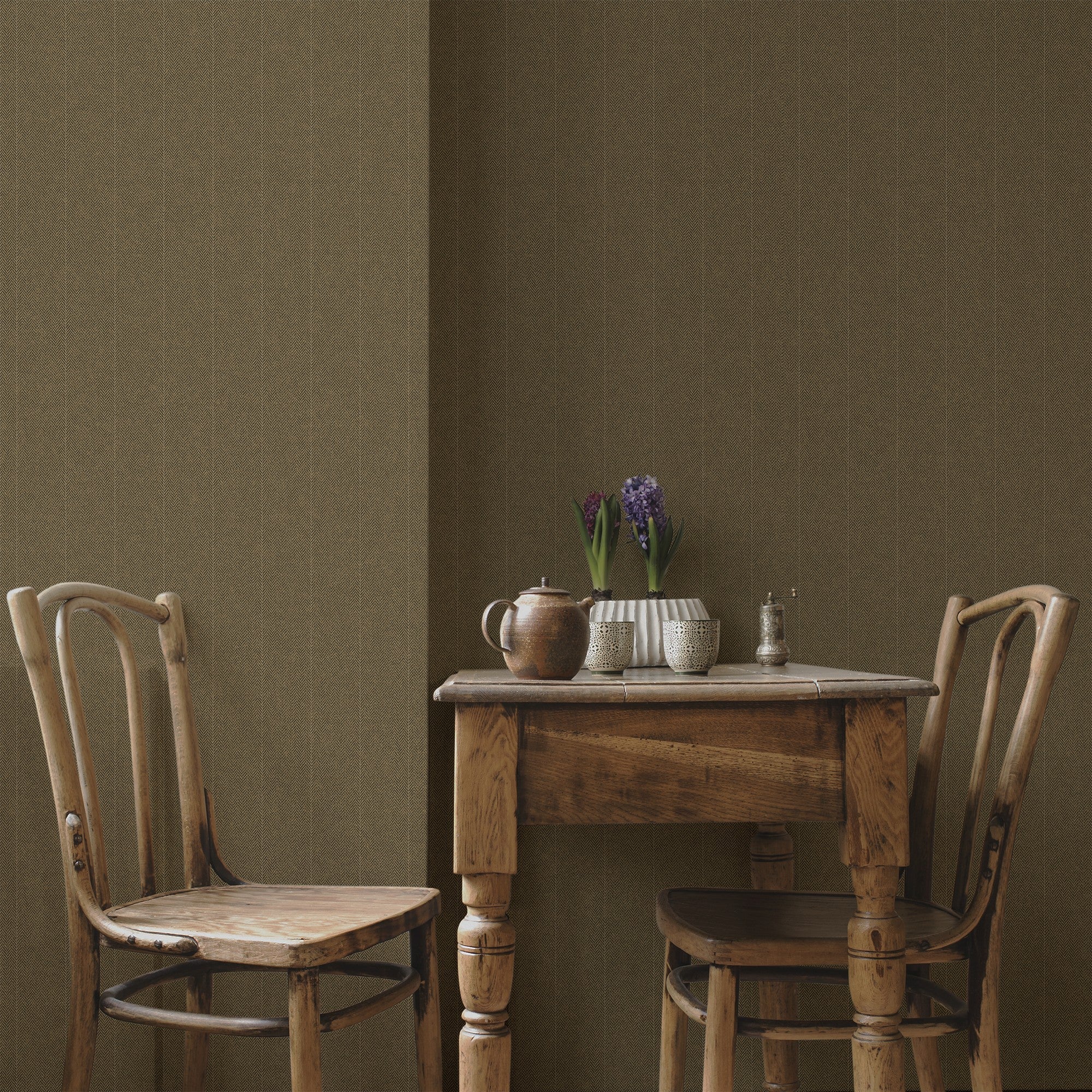 9400209 Twill Toffee Tartan Wallpaper by Coordonné
