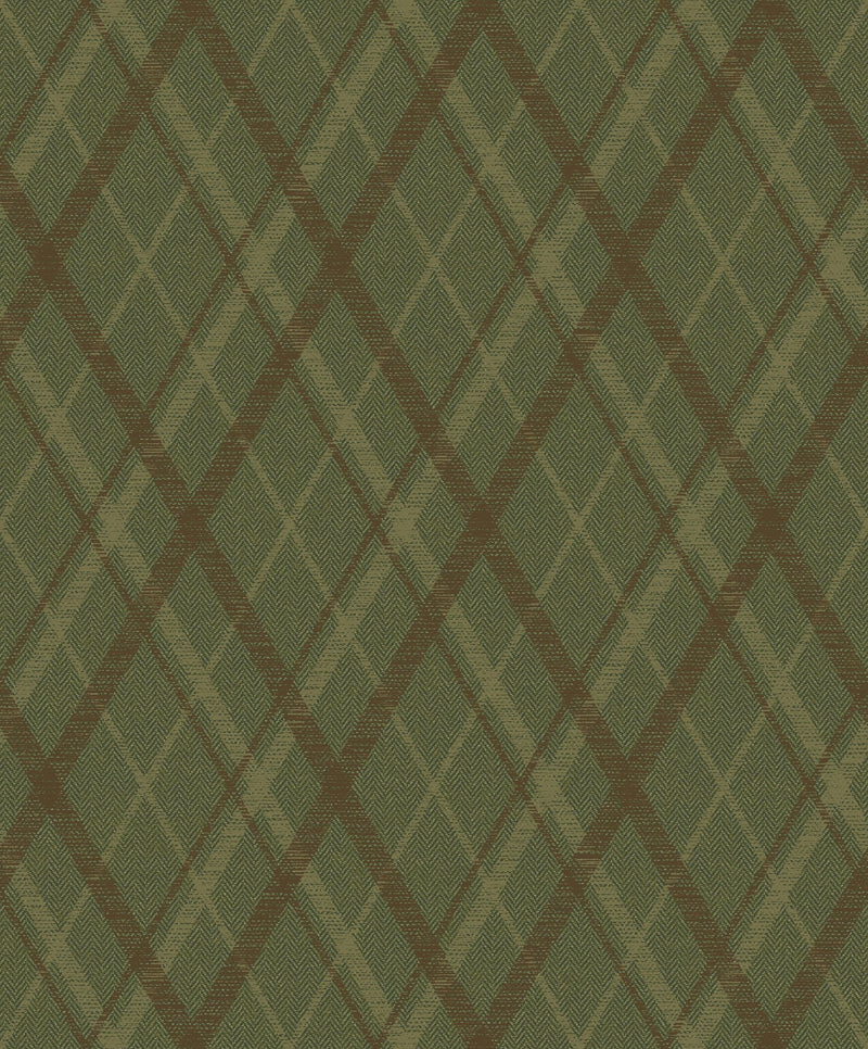 9400301 Necktie Khaki Tartan Wallpaper by Coordonné