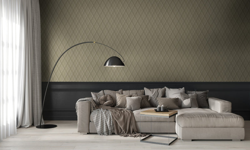 9400304 Necktie Cream Tartan Wallpaper by Coordonné
