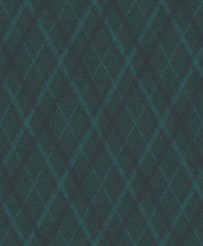 9400306 Necktie Acqua Tartan Wallpaper by Coordonné