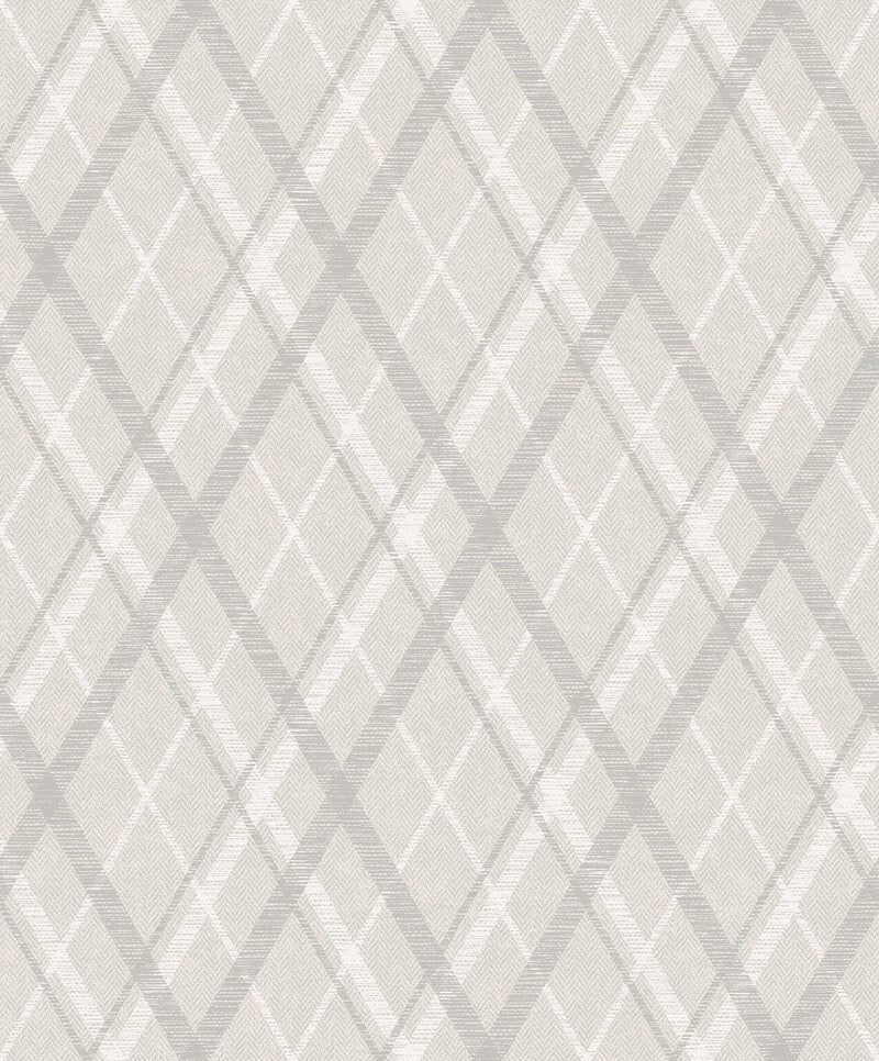 9400309 Necktie Grey Tartan Wallpaper by Coordonné