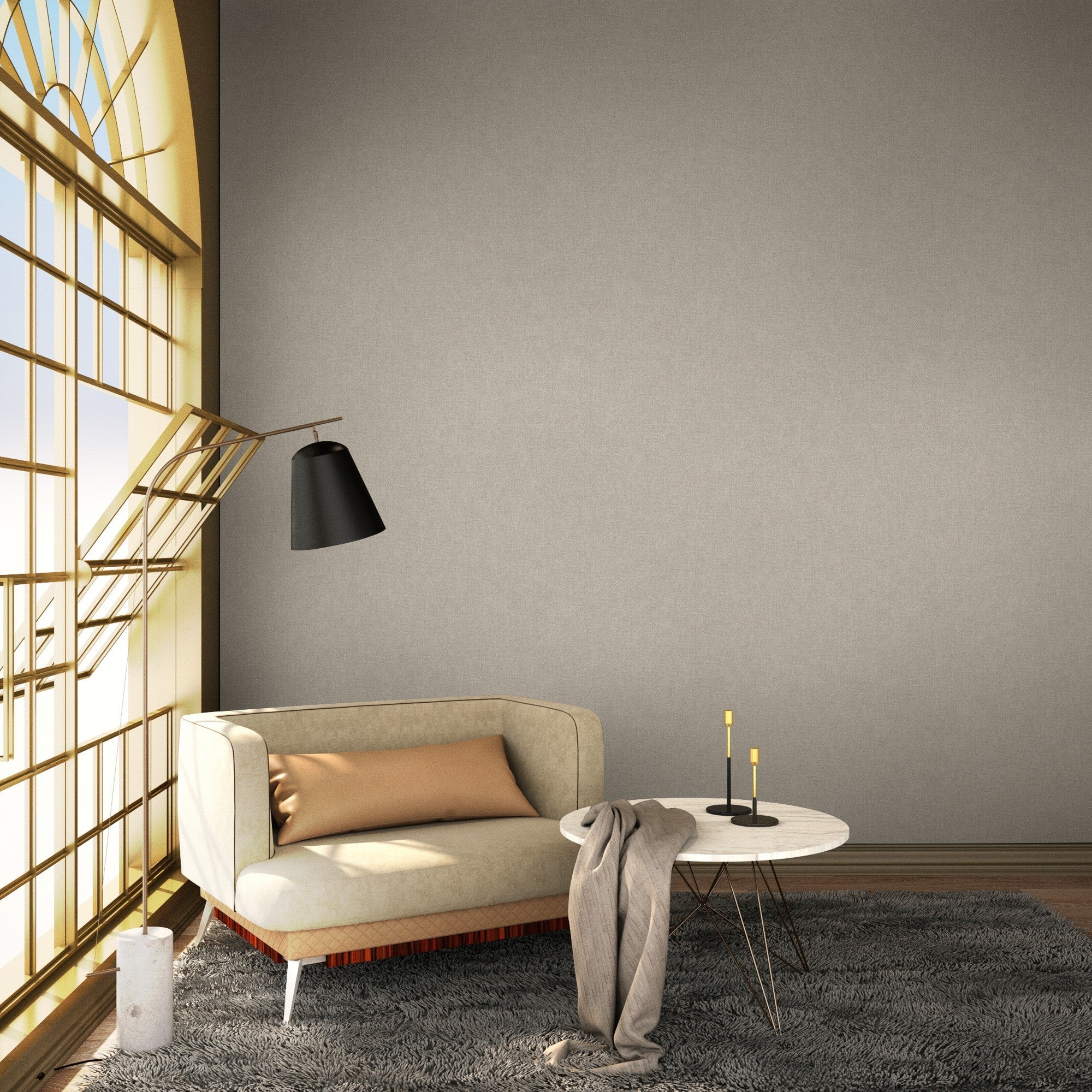 9400405 Blended Stone Tartan Wallpaper by Coordonné