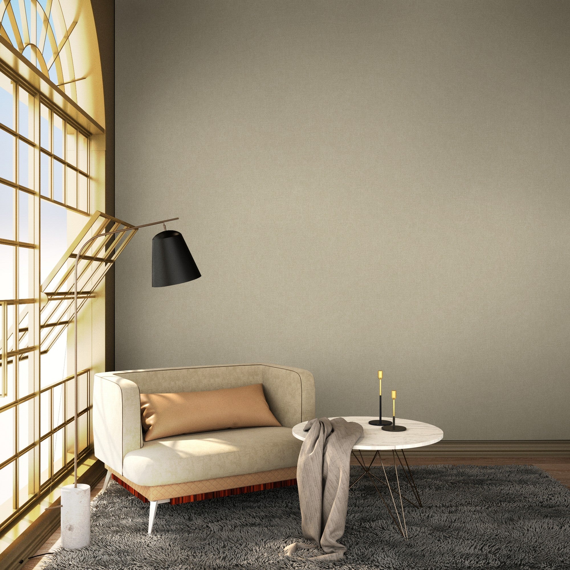 9400415 Blended Light Ivory Tartan Wallpaper by Coordonné