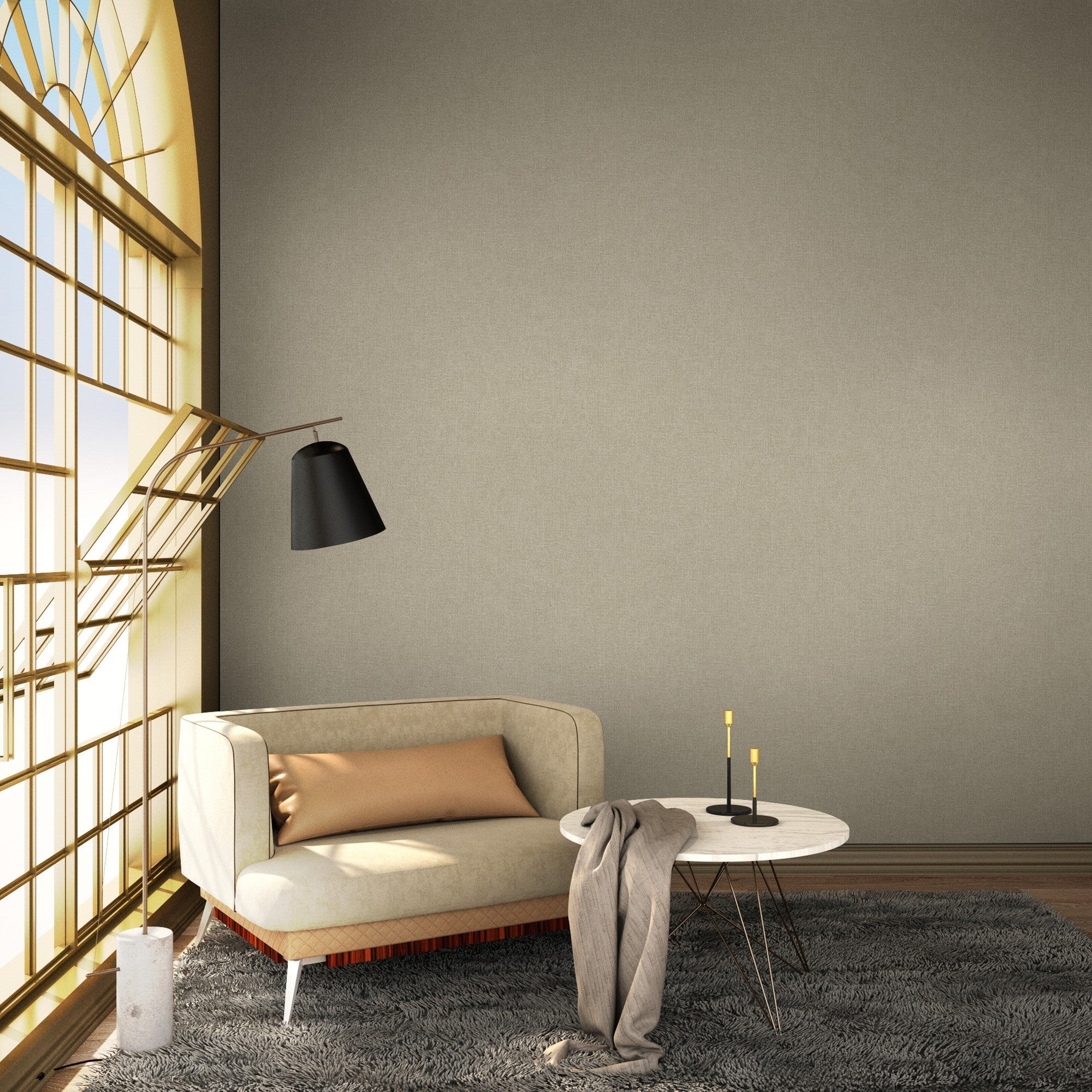 9400416 Blended Ivory Tartan Wallpaper by Coordonné