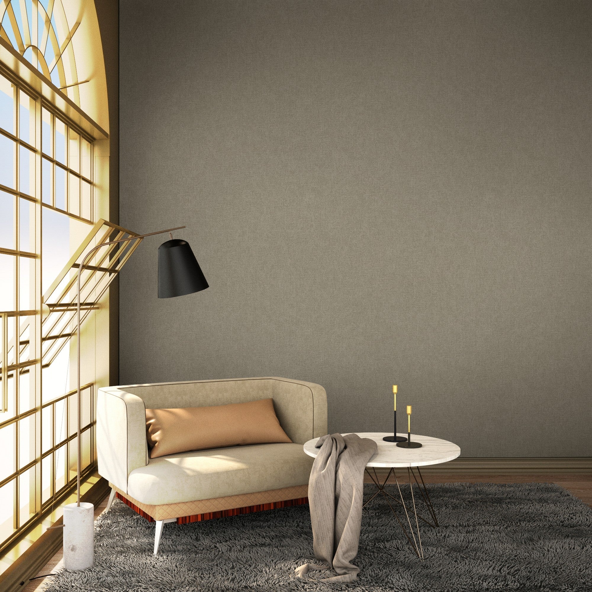 9400419 Blended Dark Mole Tartan Wallpaper by Coordonné