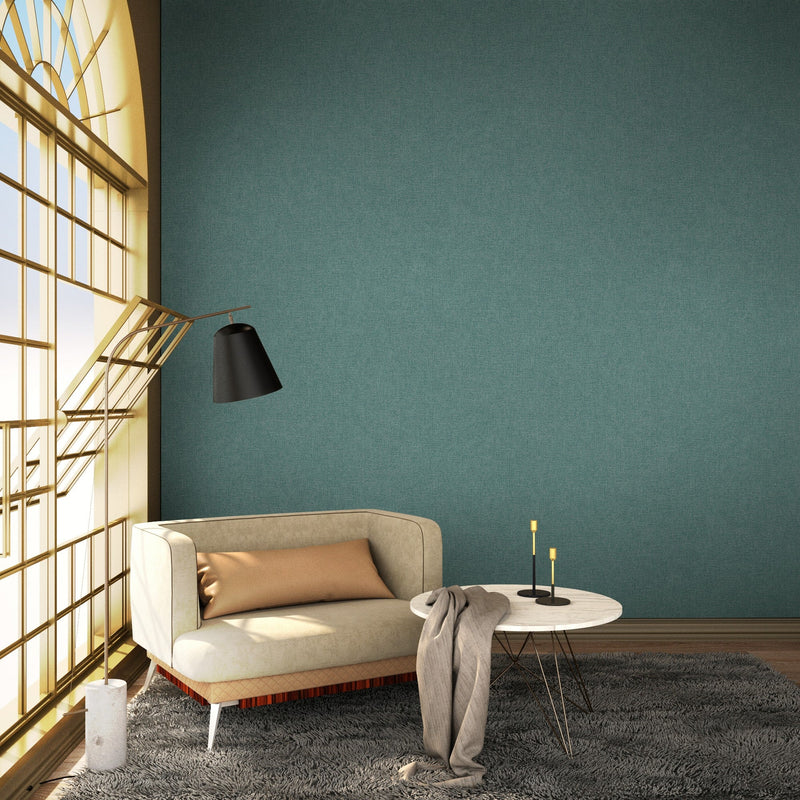 9400441 Blended Dark Acqua Tartan Wallpaper by Coordonné