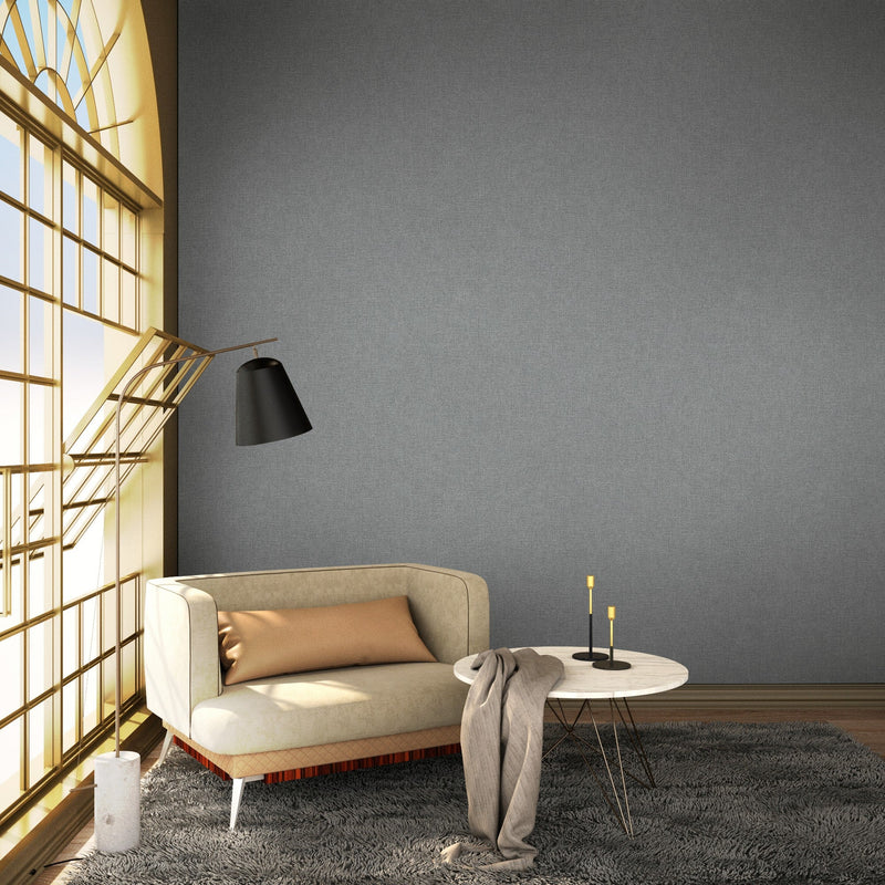 9400446 Blended Aluminium Tartan Wallpaper by Coordonné