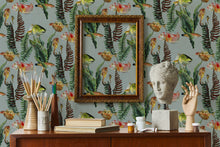 Bank of Fish Cyan Naturae Wallpaper by Coordonné