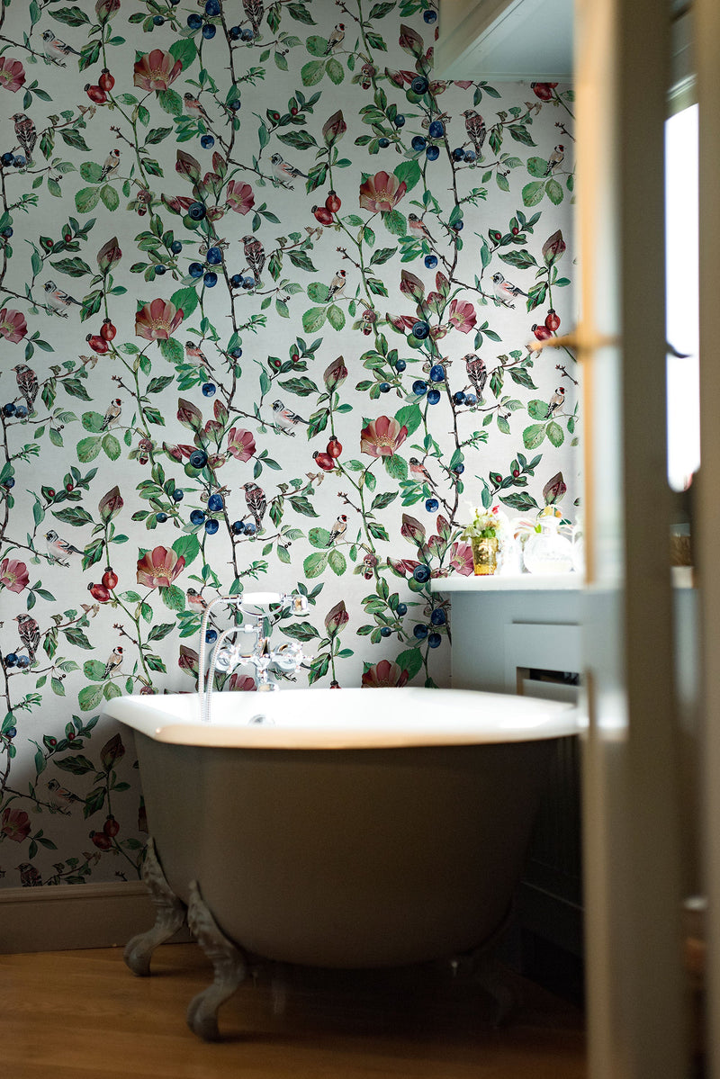 Goldfinch Song Cotton Naturae Wallpaper by Coordonné