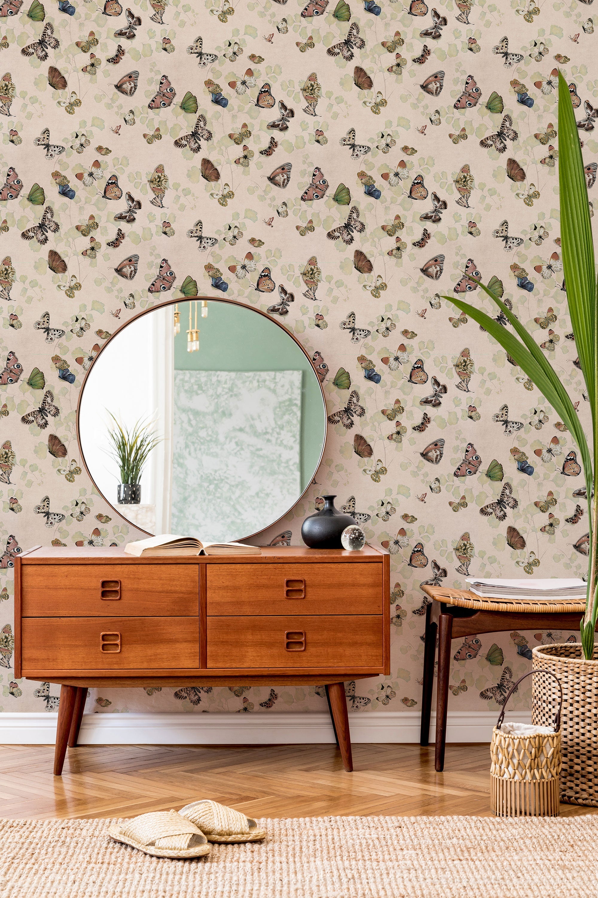 Magic butterflies Sweet Naturae Wallpaper by Coordonné