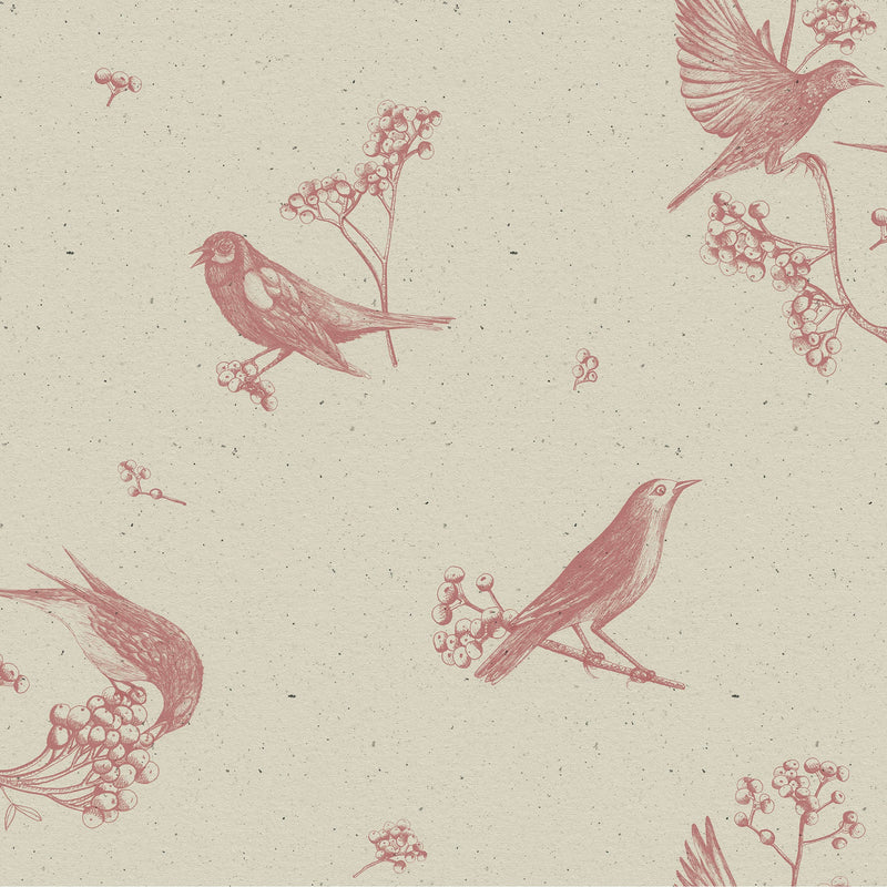Sweet Birds Papirus Naturae Wallpaper by Coordonné