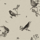 Sweet Birds Black Naturae Wallpaper by Coordonné