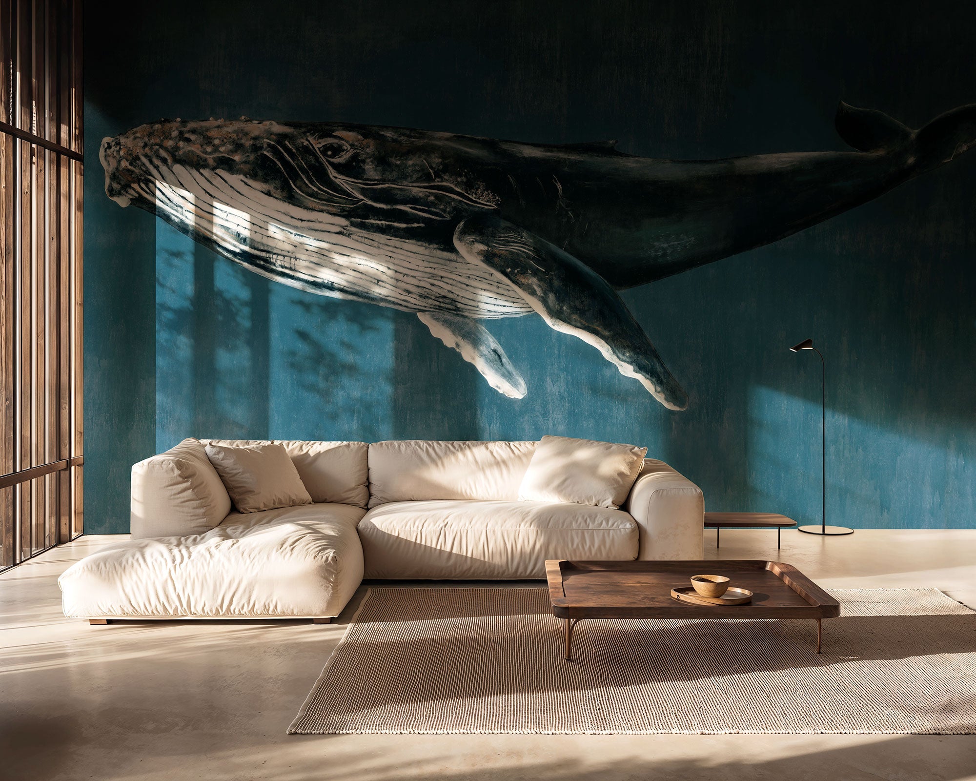 Humpback Whale Vintage Naturae Mural by Coordonné (450x280cm)