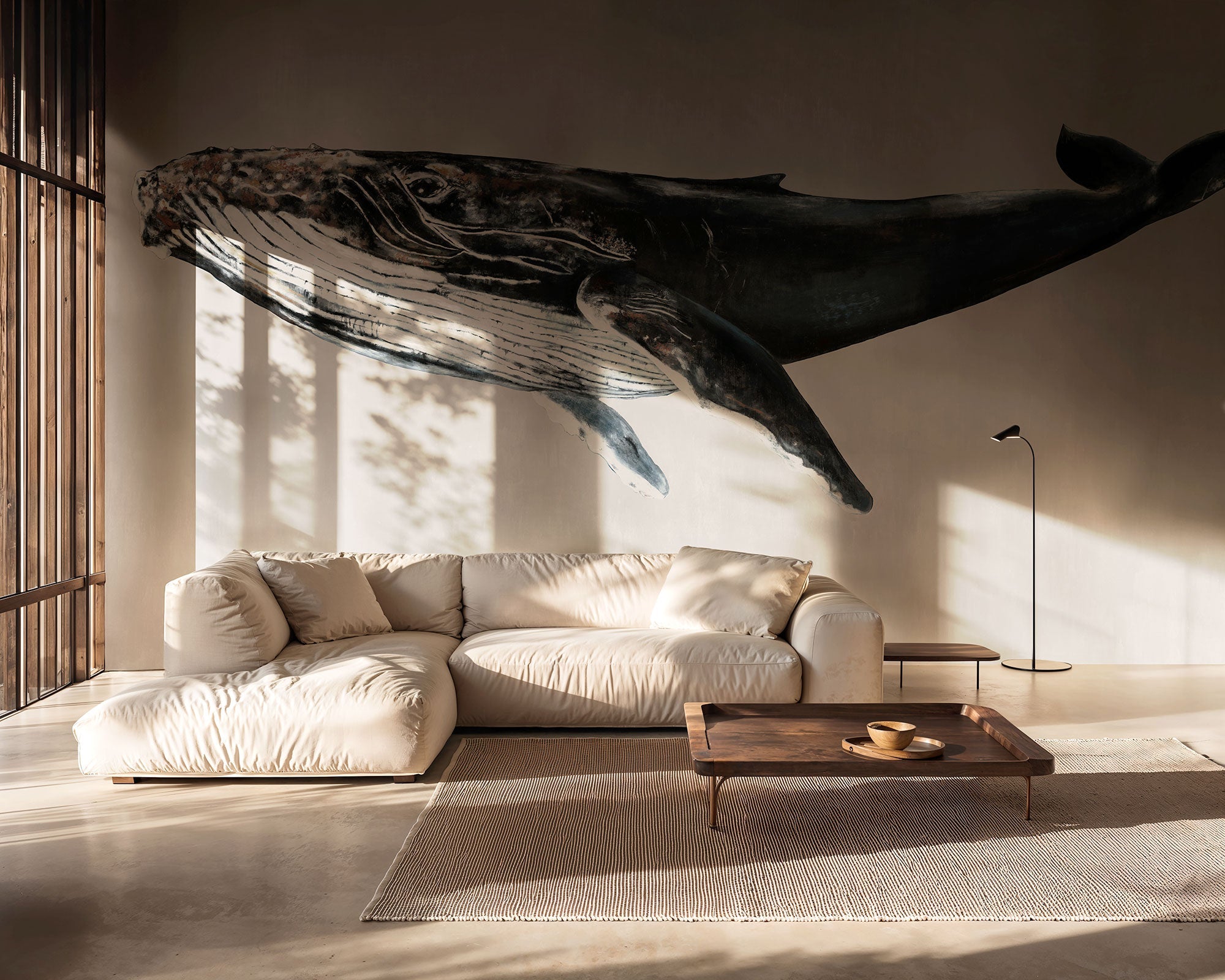 Humpback Whale Grey Naturae Mural by Coordonné (450x280cm)