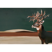 Great Deer Green Naturae Mural by Coordonné (400x280cm)
