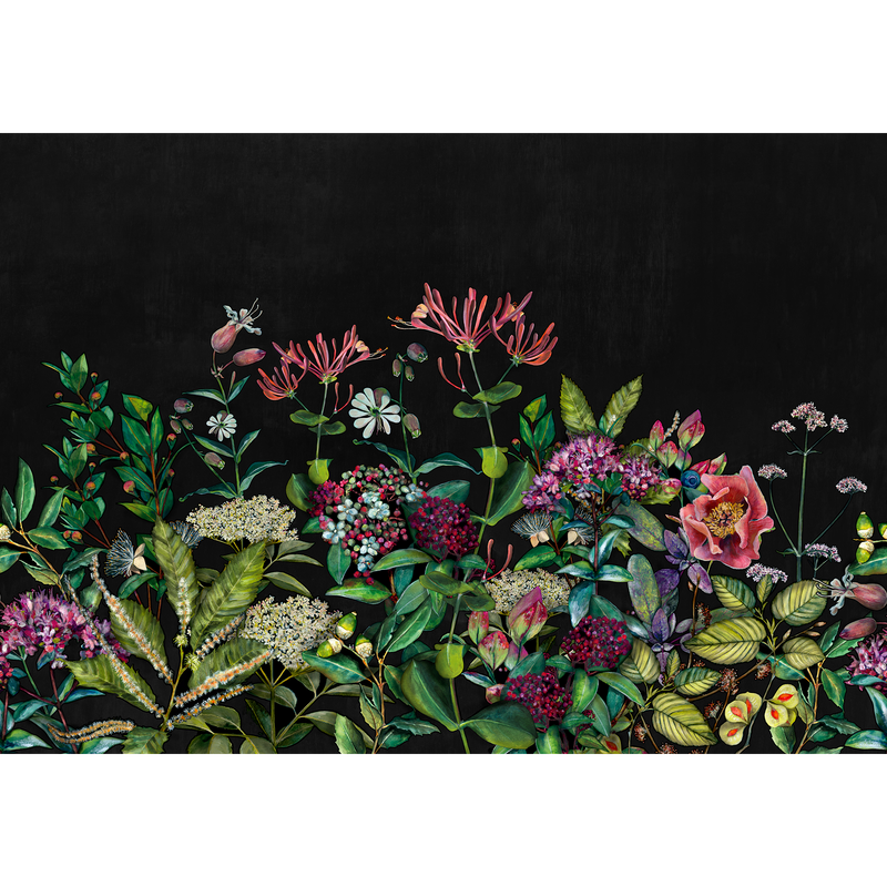Wild Floral Night Naturae Mural by Coordonné (400x280cm)