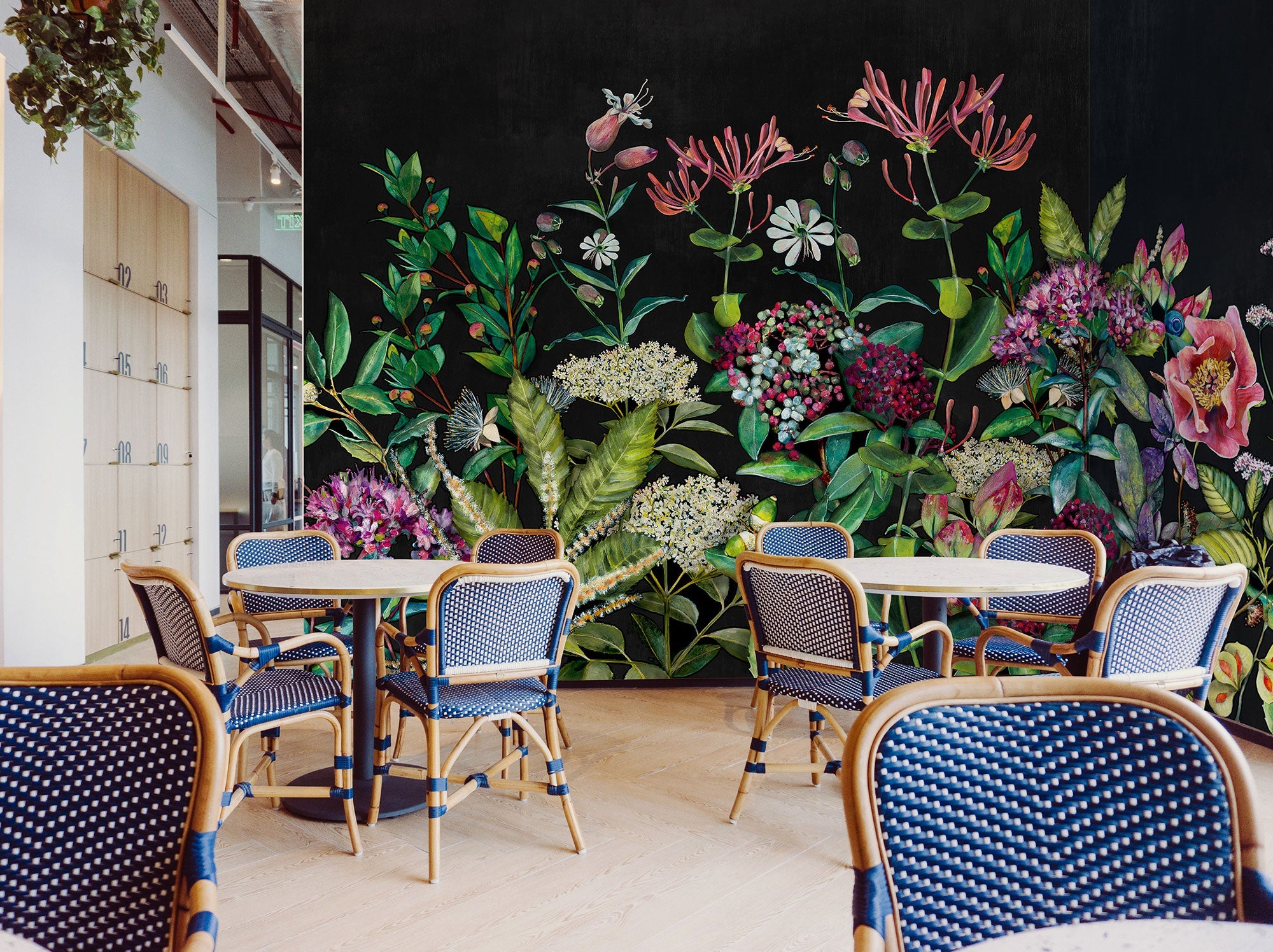 Wild Floral Night Naturae Mural by Coordonné (400x280cm)