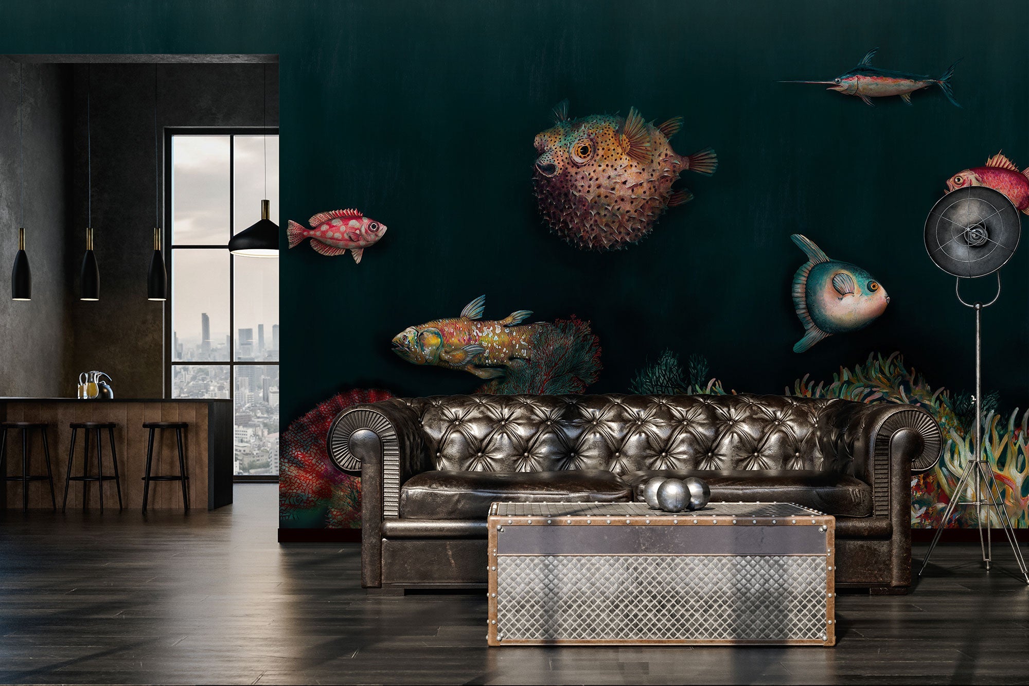 Deep Ocean Atlantic Naturae Mural by Coordonné (400x280cm)