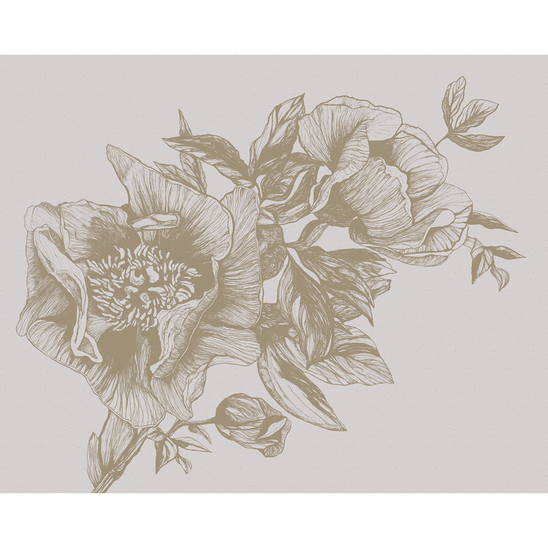 Giant Peonies Papirus Naturae Mural by Coordonné (400x280cm)