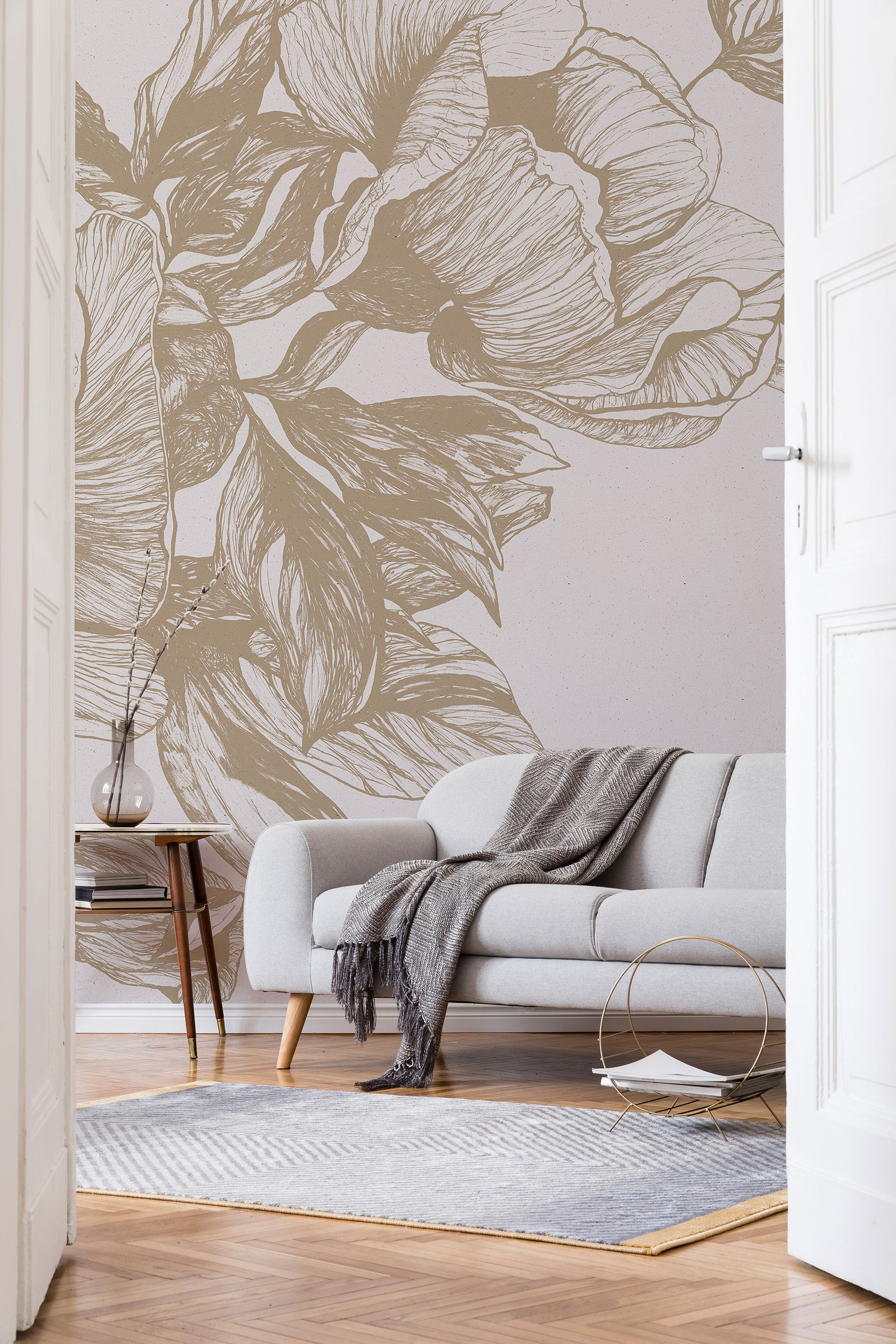 Giant Peonies Papirus Naturae Mural by Coordonné (400x280cm)