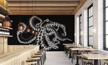 Octopus X-Ray Black Naturae Mural by Coordonné (400x280cm)