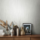 95030 Slub Natural Opulence White Wallpaper By Galerie