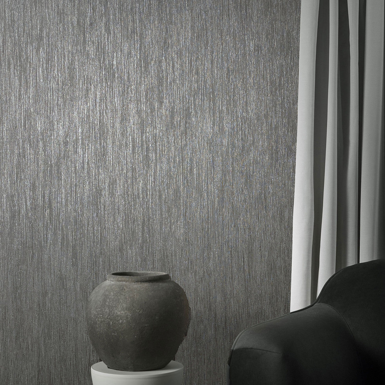 95033 Waterfall Natural Opulence Black Wallpaper By Galerie