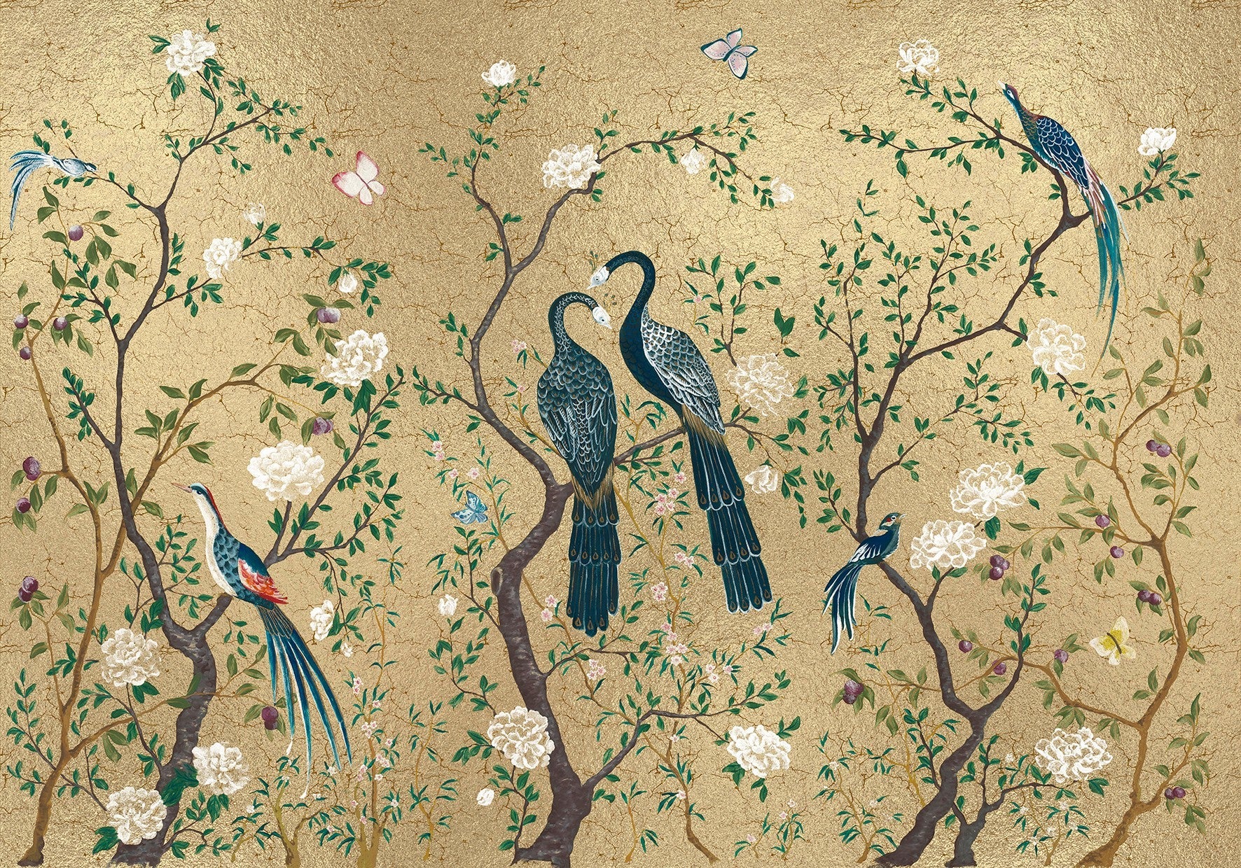 9600001 Edo Extra Gold Random Metallics Mural by Coordonné