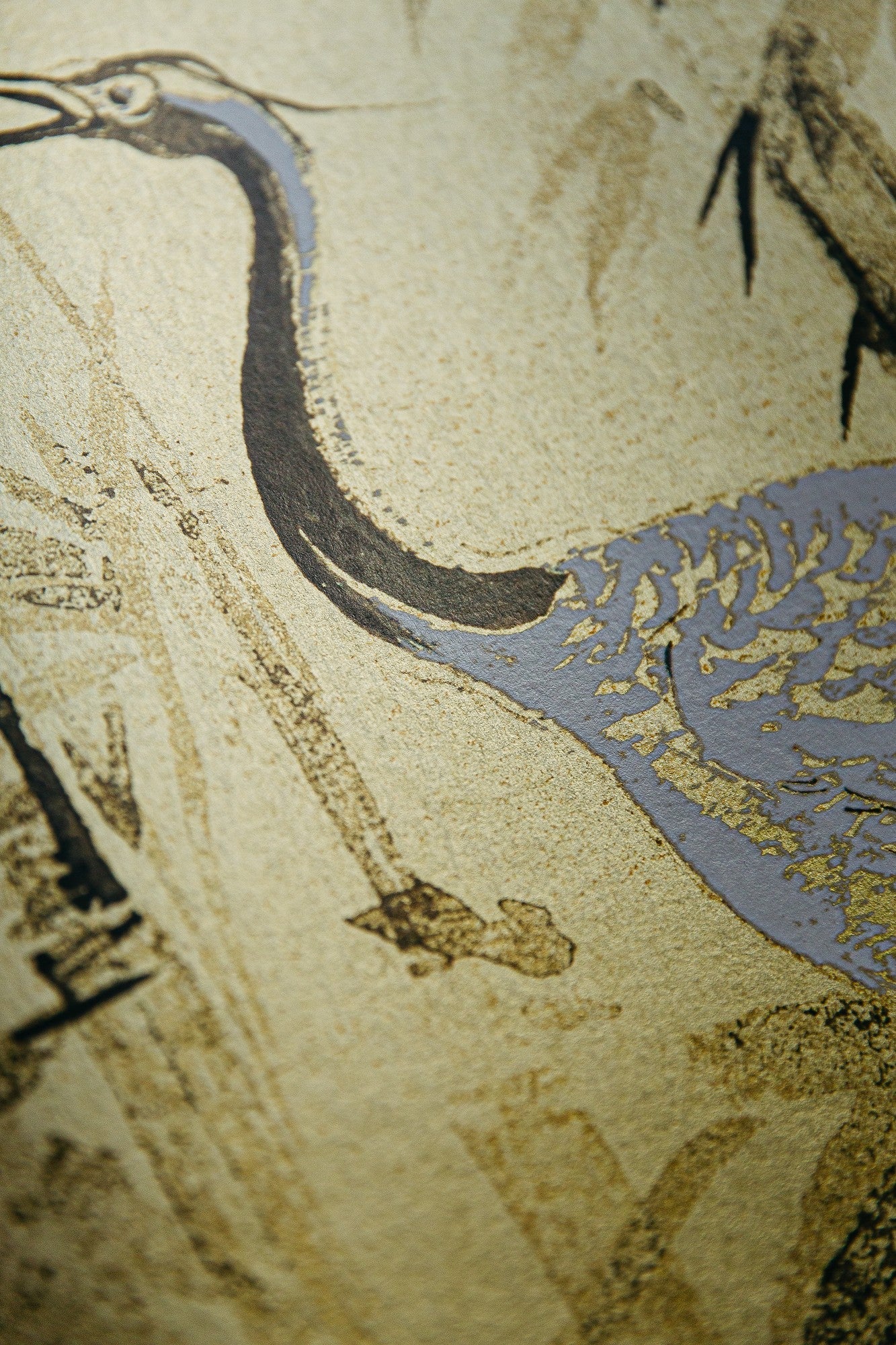 9600010 Garzas Gold Random Metallics Mural by Coordonné