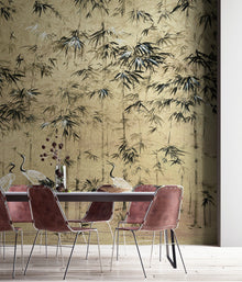 9600010 Garzas Gold Random Metallics Mural by Coordonné