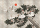 Ukiyo Silver Random Metallics Mural by Coordonné