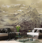 9600030 Kami Gold Random Metallics Mural by Coordonné
