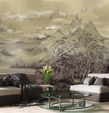 9600030 Kami Gold Random Metallics Mural by Coordonné