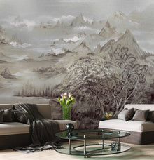 9600031 Silver Random Metallics Mural by Coordonné
