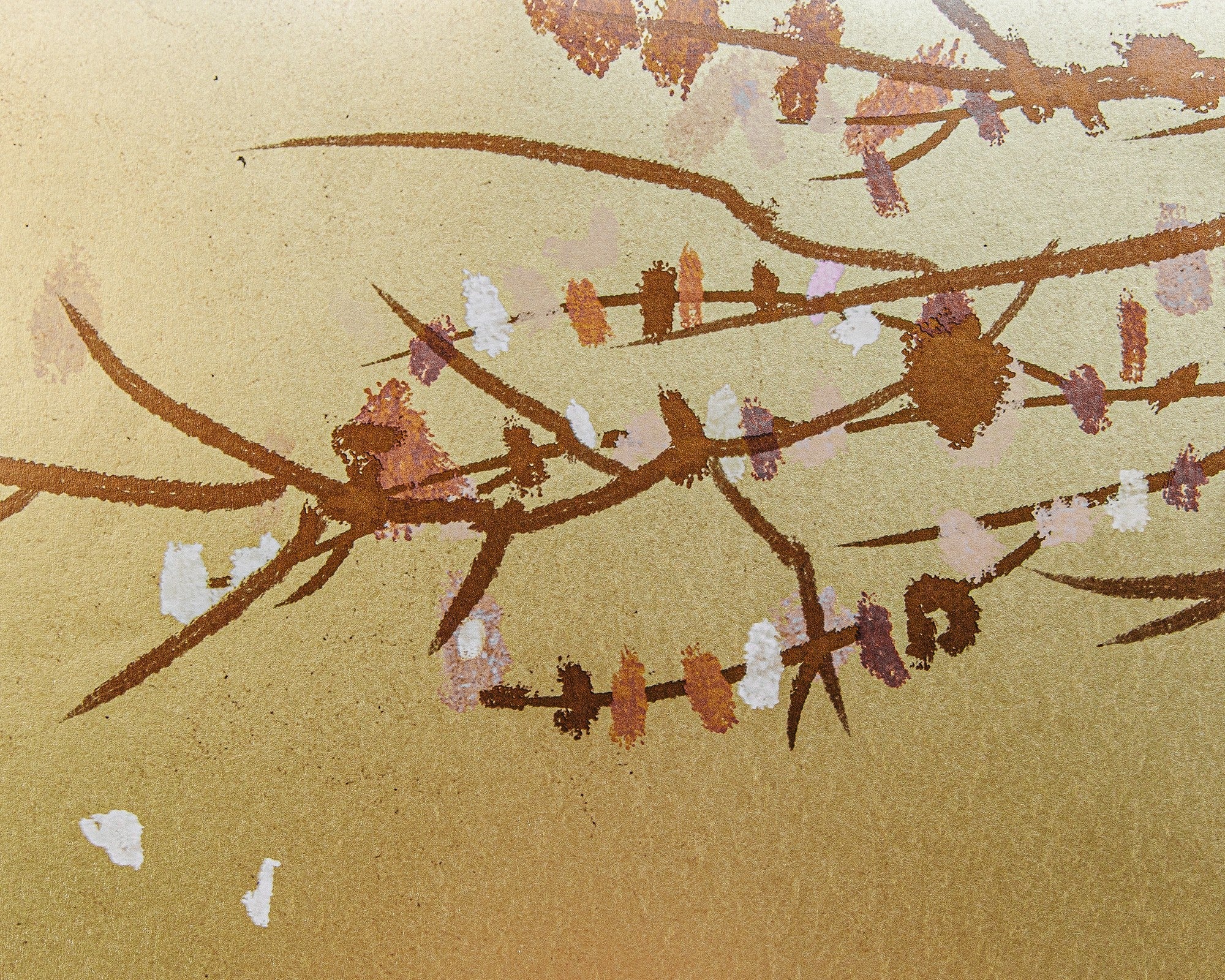 9600040 Eolia Gold Random Metallics Mural by Coordonné