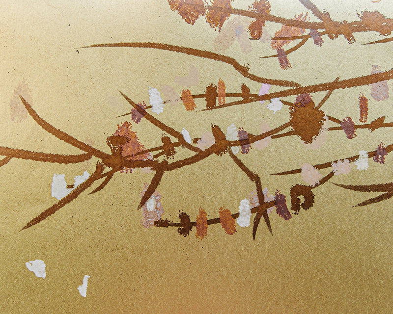 9600040 Eolia Gold Random Metallics Mural by Coordonné