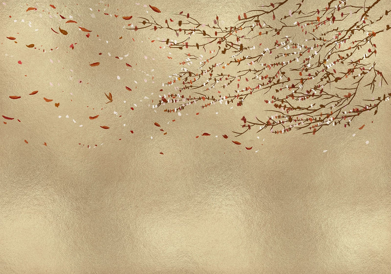 9600040 Eolia Gold Random Metallics Mural by Coordonné
