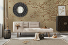 9600040 Eolia Gold Random Metallics Mural by Coordonné