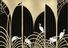 9600050 Tassel Gold Random Metallics Mural by Coordonné