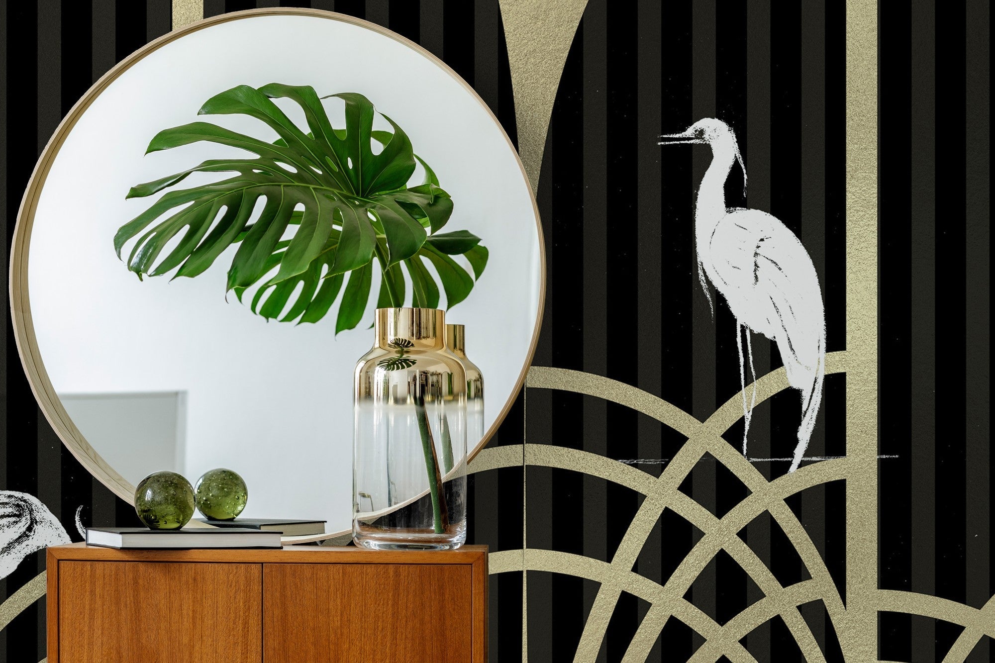 9600050 Tassel Gold Random Metallics Mural by Coordonné